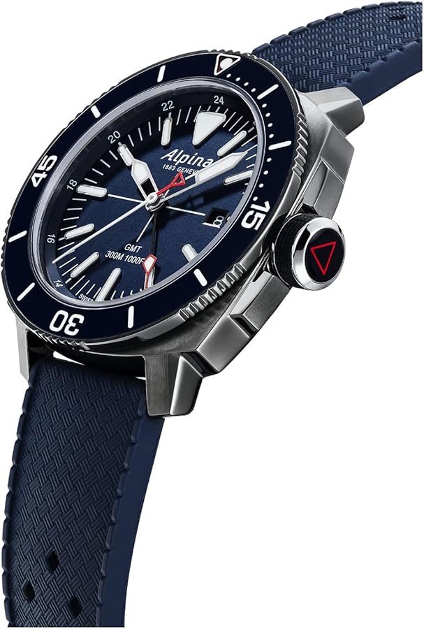 Amazon | Alpina メンズ Seastrong ダイバー 300 GMT クォーツ 夜光